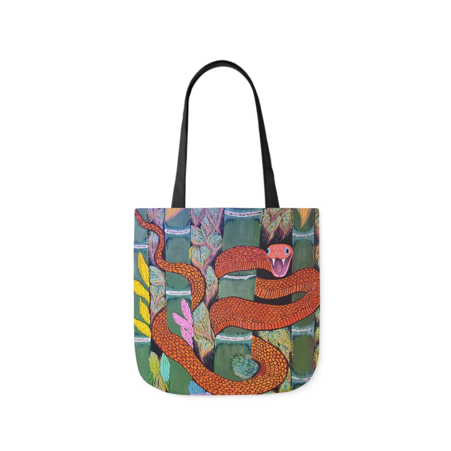 Cold Blooded Snake Canvas Tote Bag