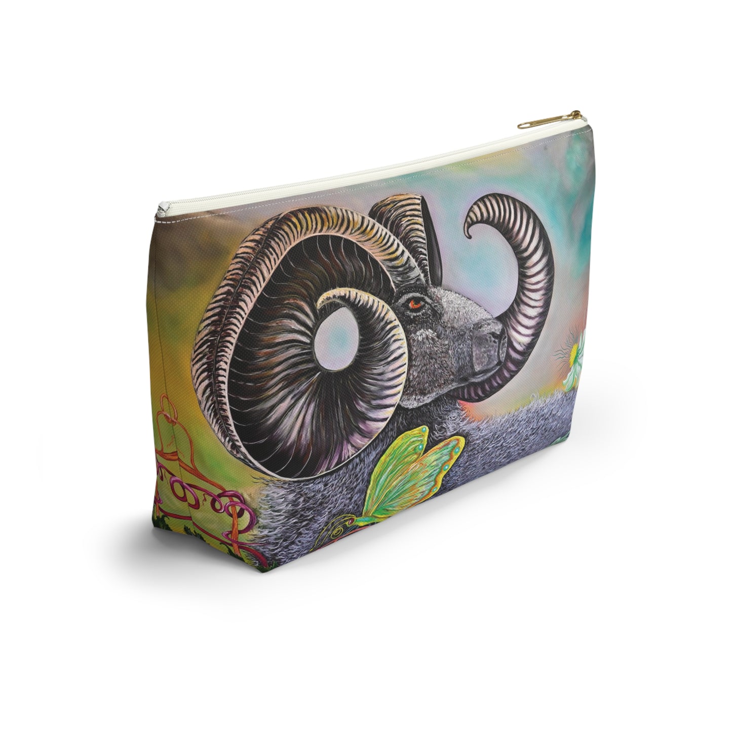 Ram and Butterfly Accessory Pouch