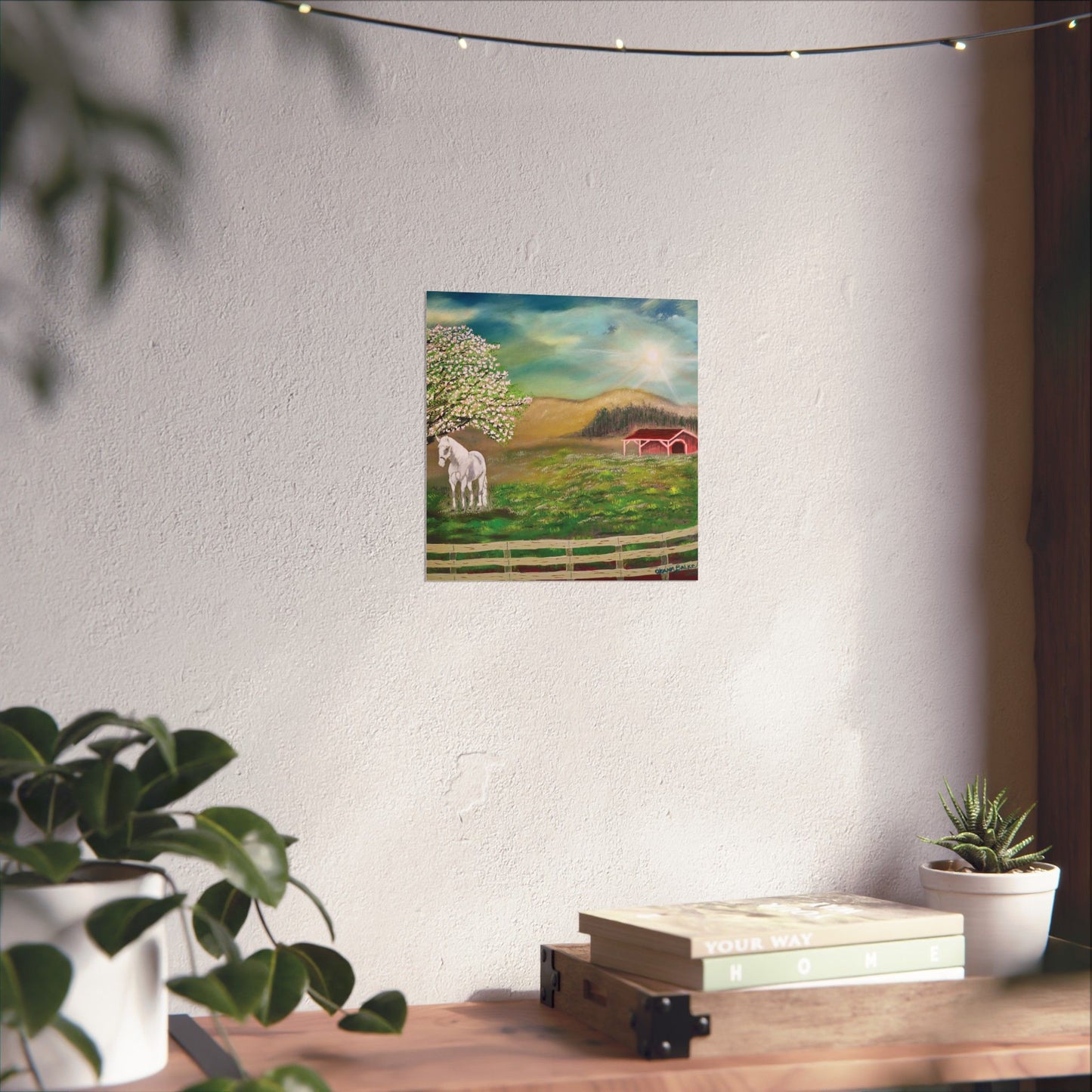 Serene Horse Landscape Matte Poster