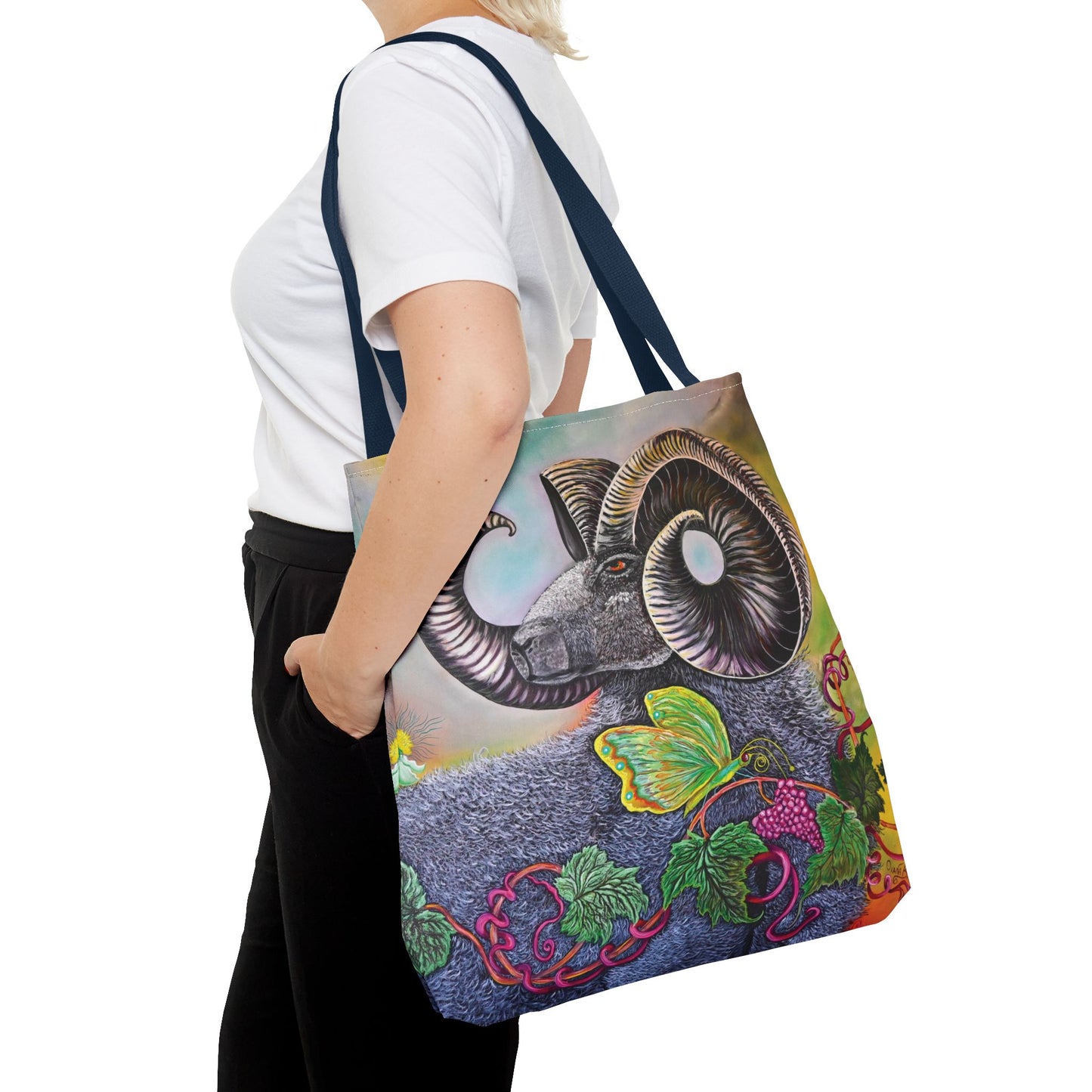 Artistic Ram Tote Bag