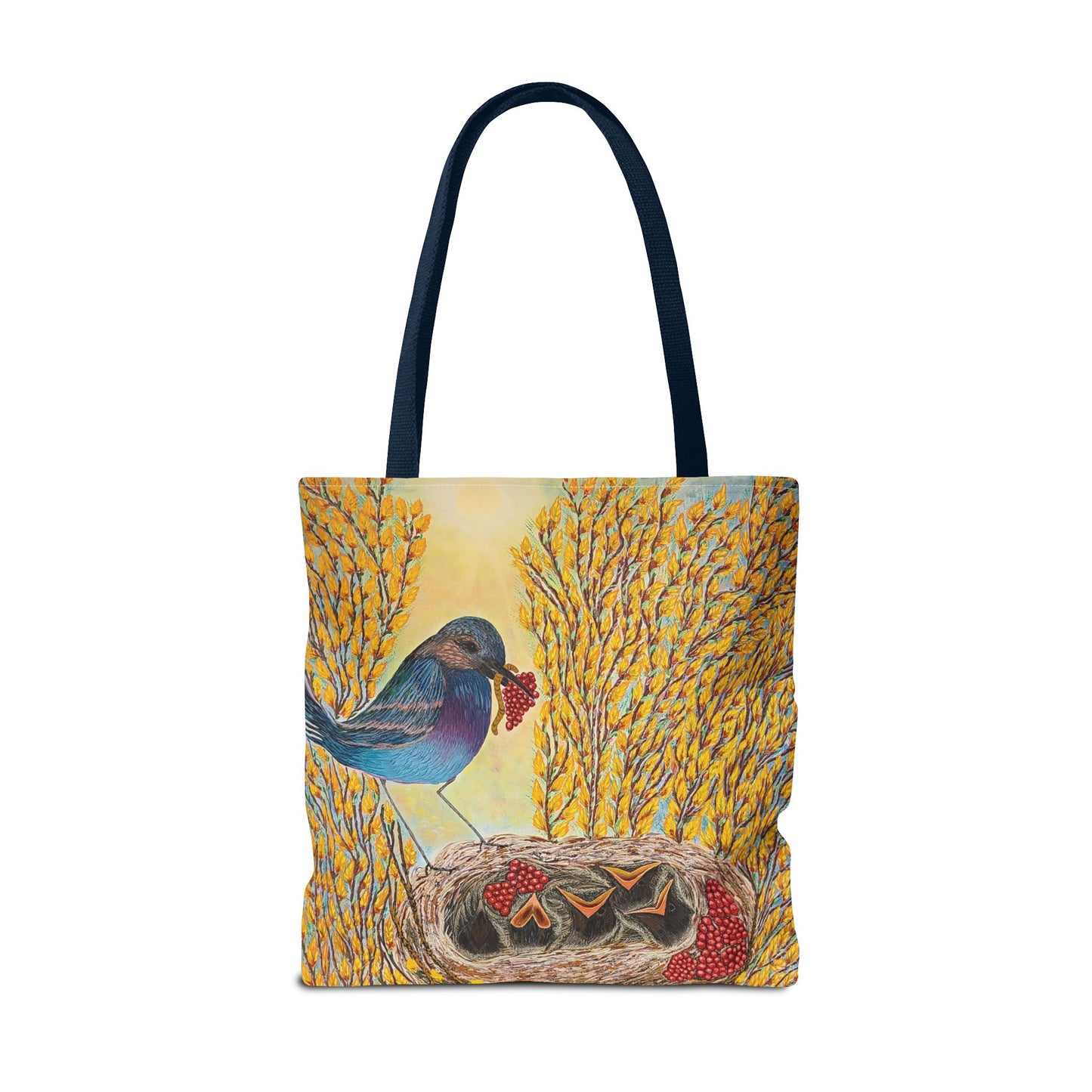 Bird Very Berry Tote Bag