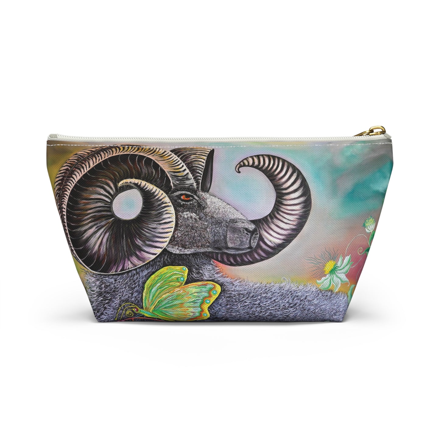 Ram and Butterfly Accessory Pouch