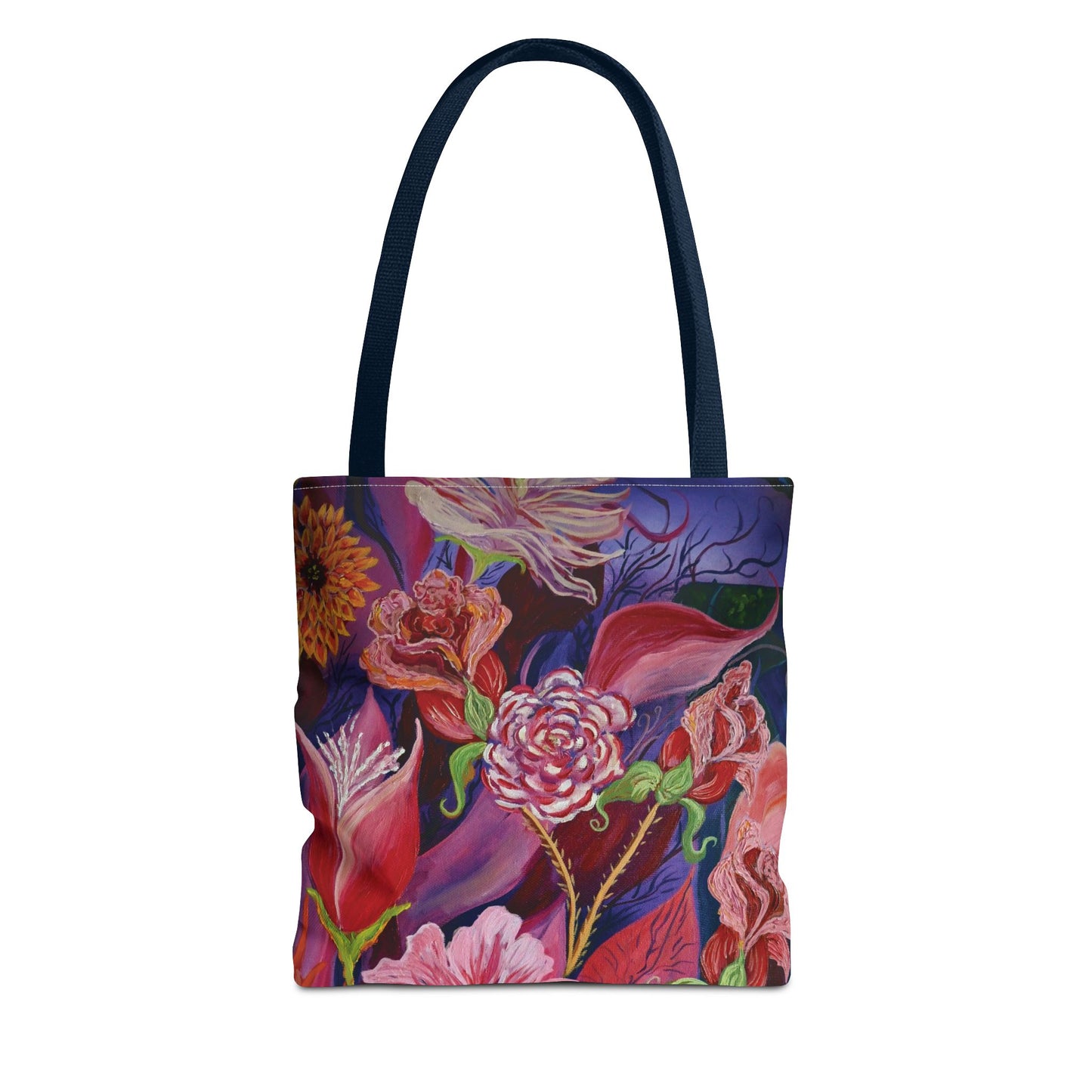 Nighttime Flowers Tote Bag