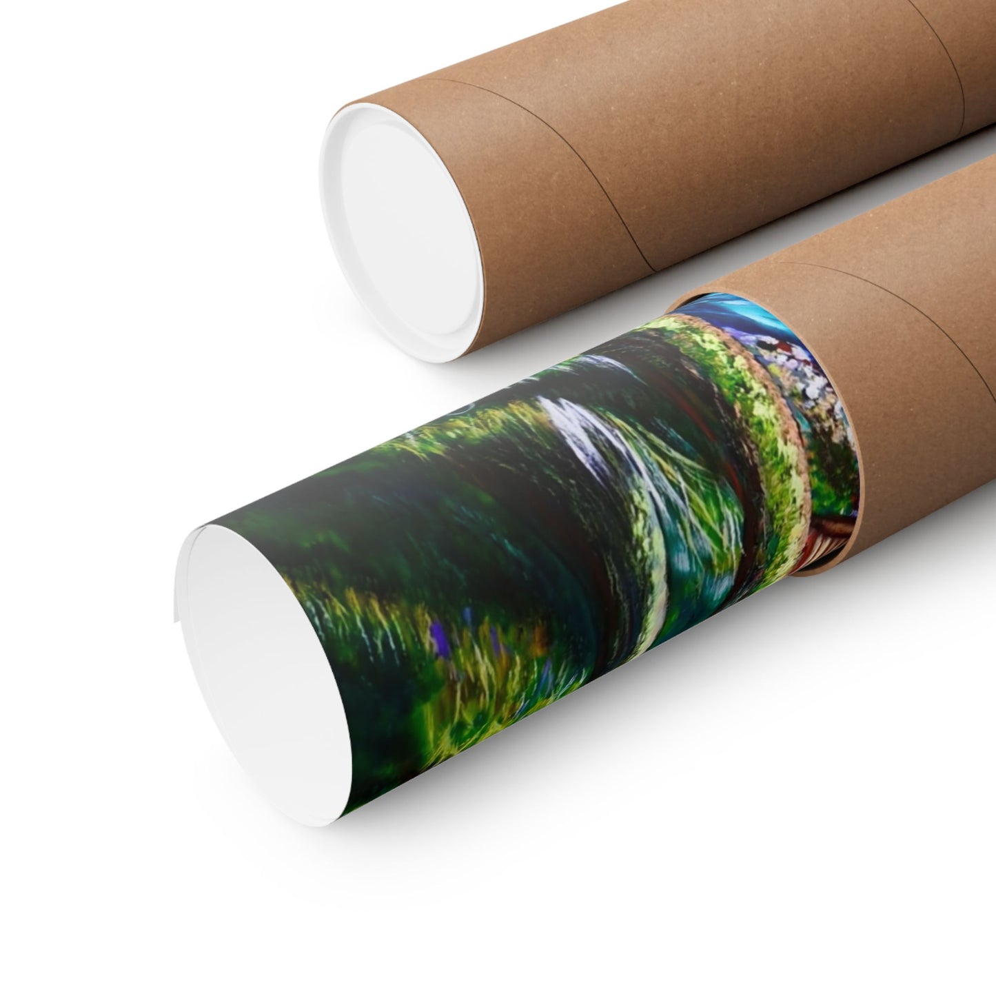 Garden Stream Matte Poster