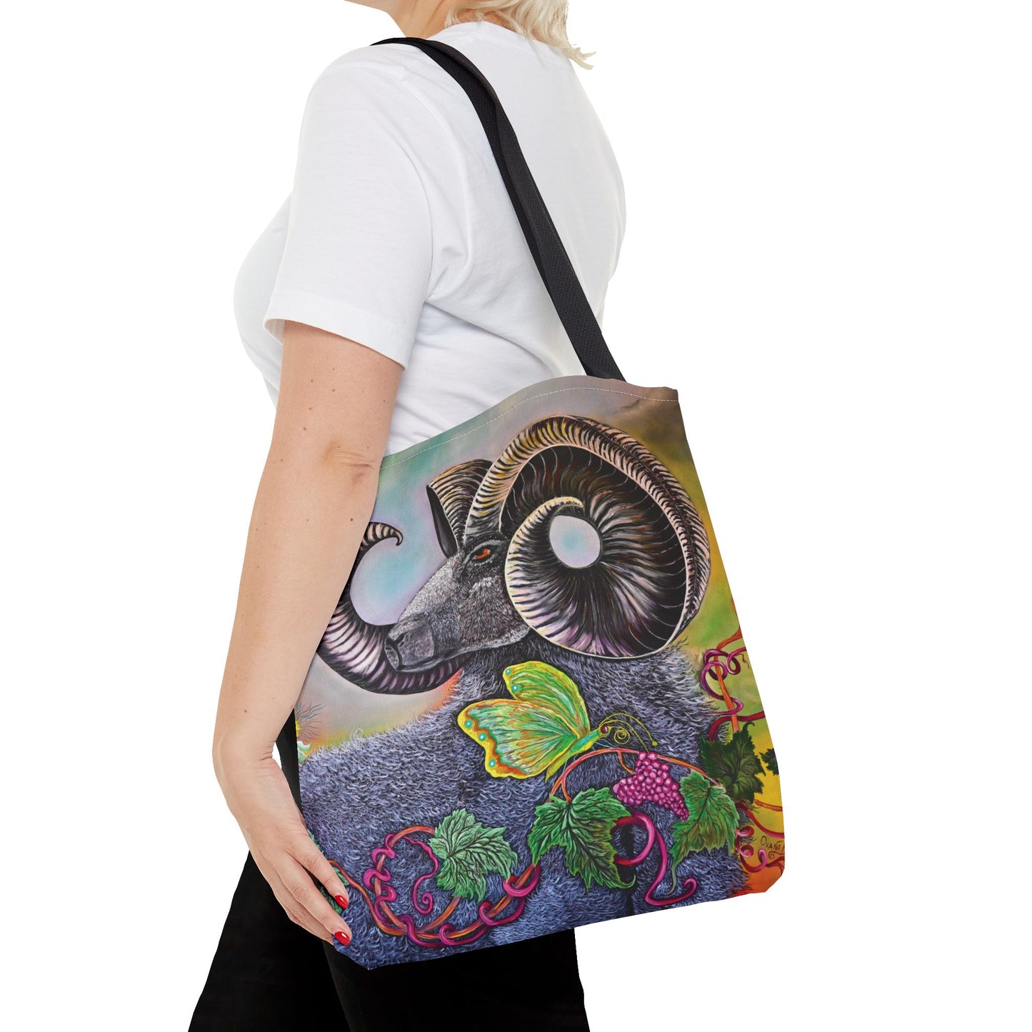 Artistic Ram Tote Bag