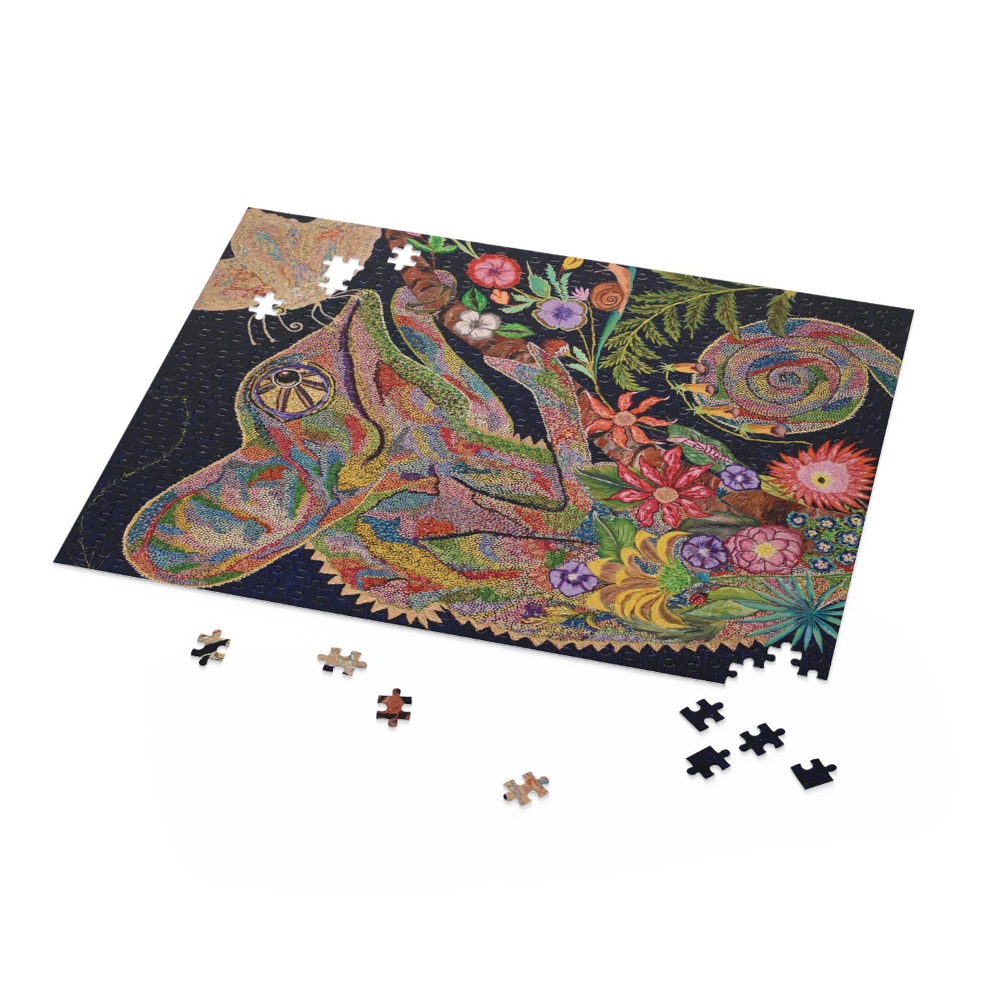 CHAMELEON AND BUTTERFLY Puzzle (120, 252, 500-Piece)