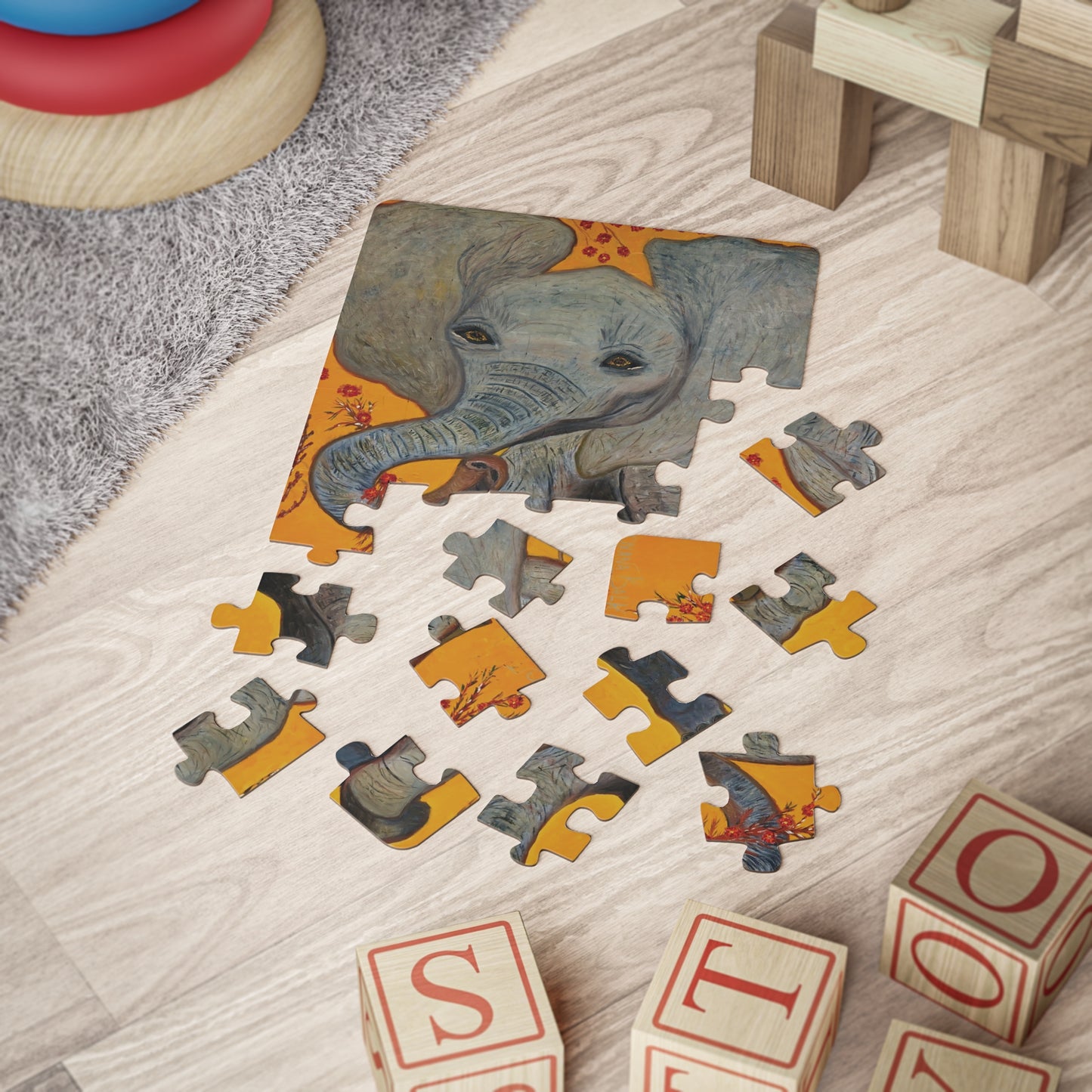 HAPPY ELEPHANT Kids' Puzzle, 30-Piece