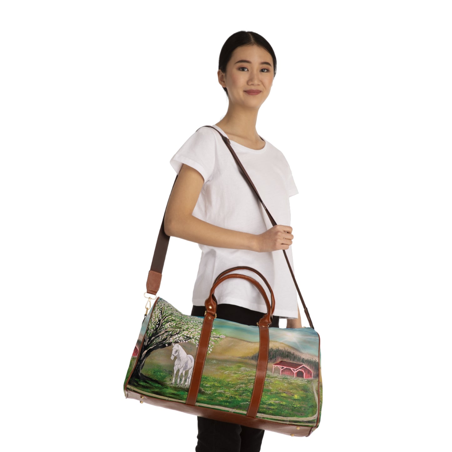 Horse & Ranch-Themed Duffel Travel Bag