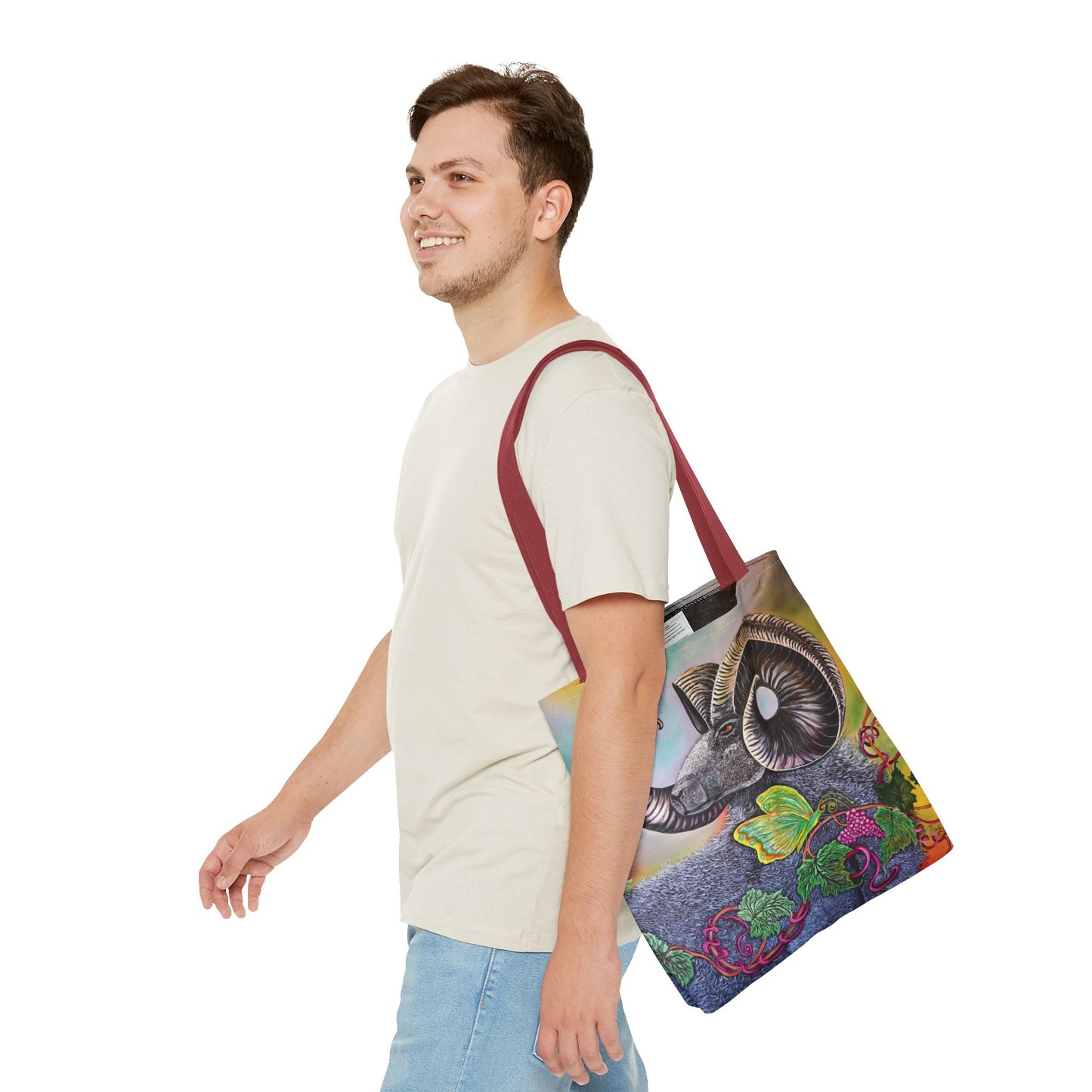 Artistic Ram Tote Bag