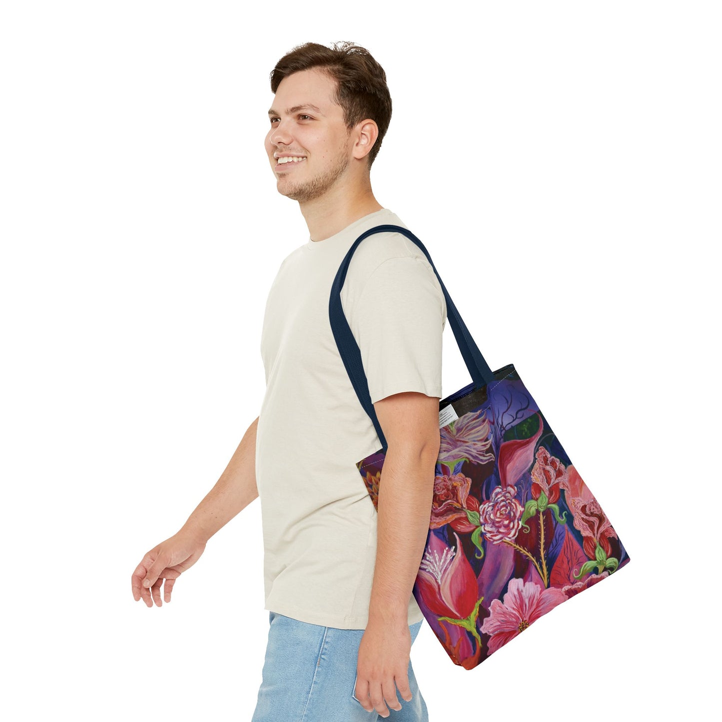 Nighttime Flowers Tote Bag