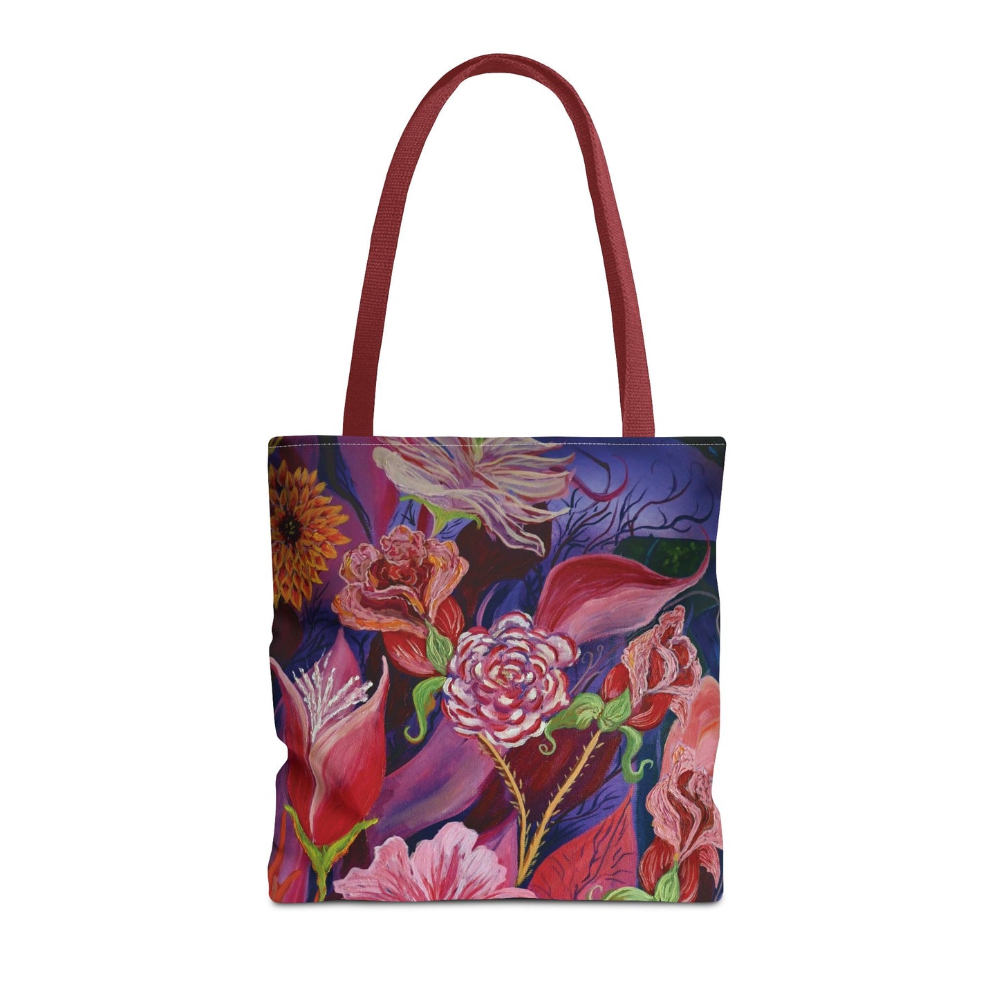 Nighttime Flowers Tote Bag