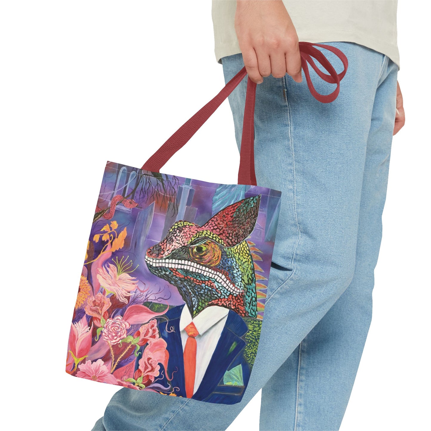 Chameleon's Anxious Heart Tote Bag