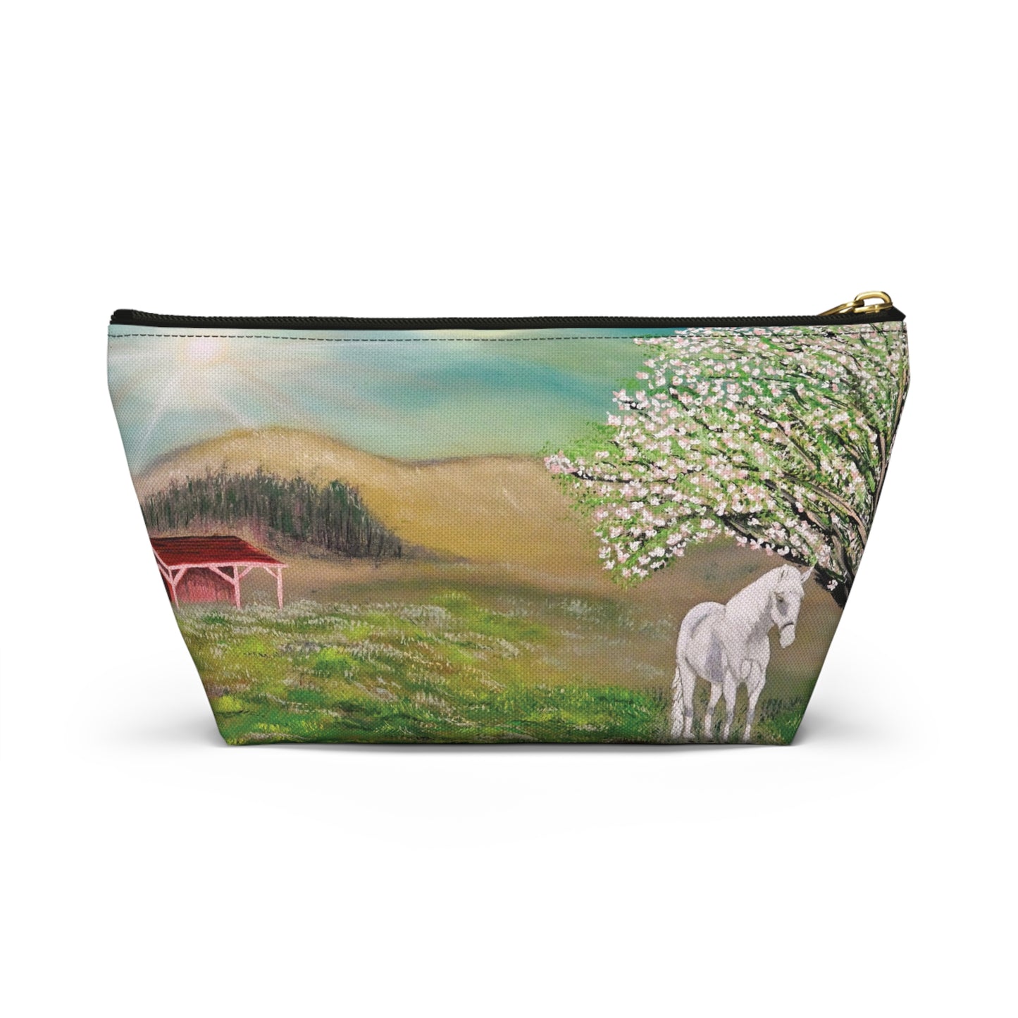 Equestrian-Themed Accessory Pouch