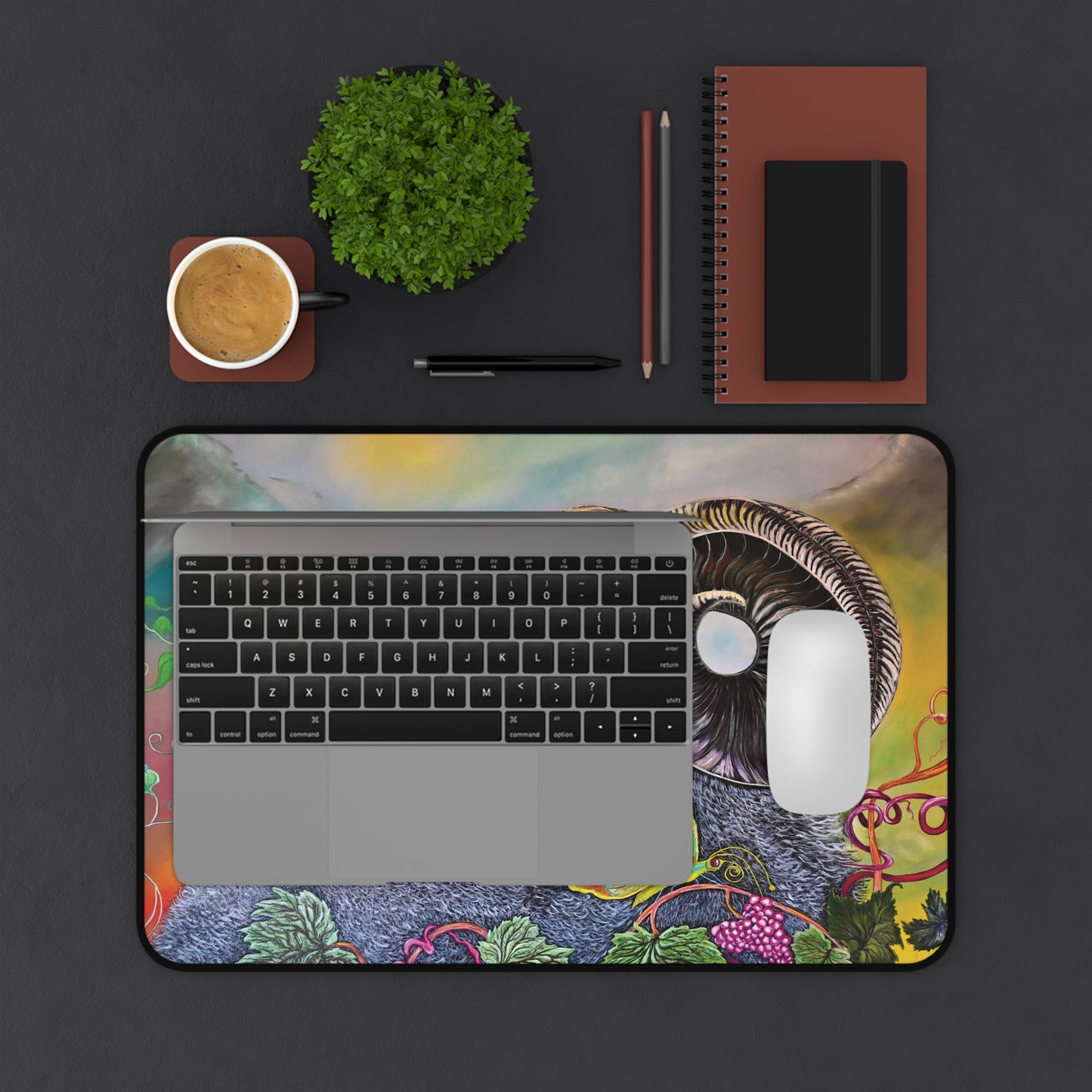 Desk Mat - Ram and Butterfly Design