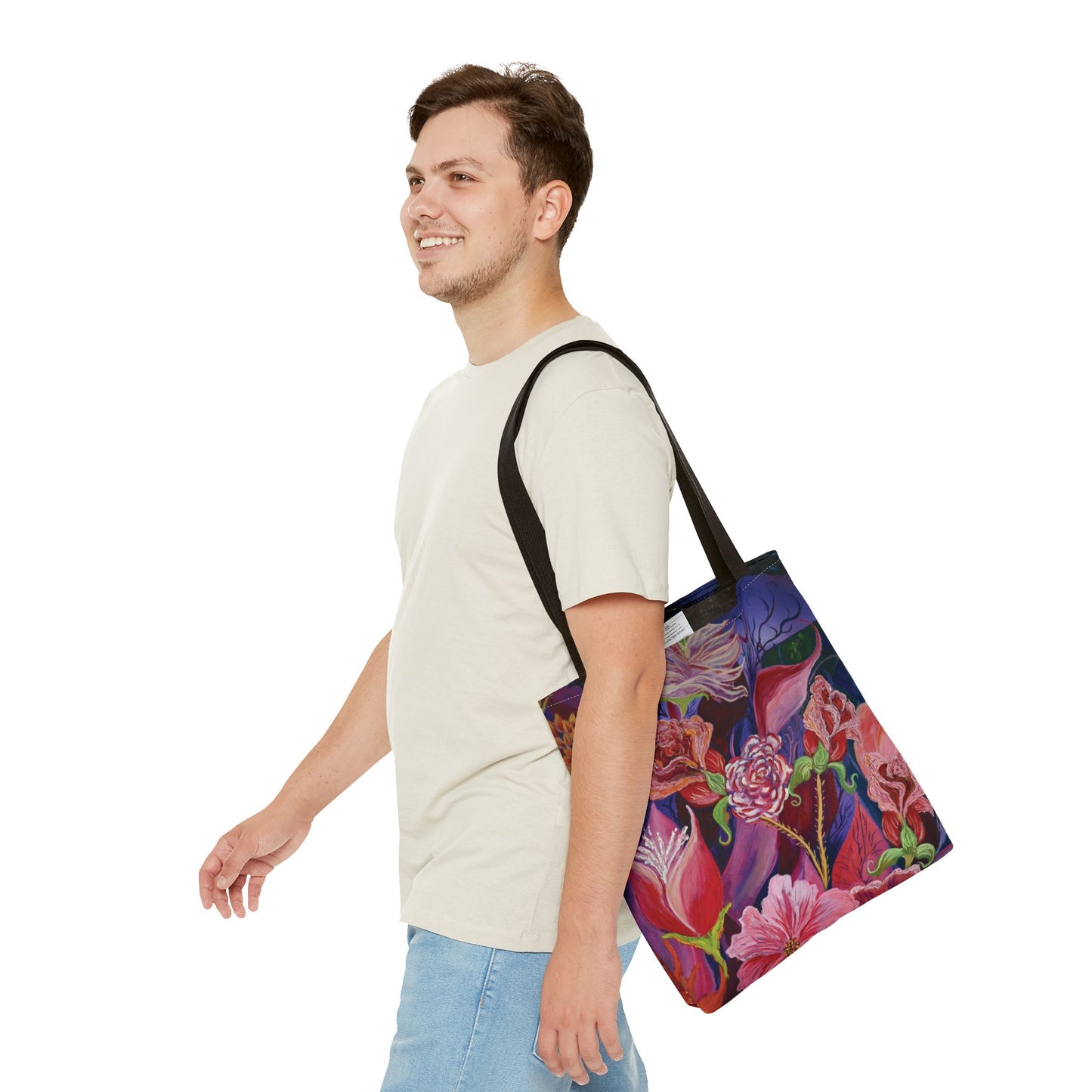 Nighttime Flowers Tote Bag