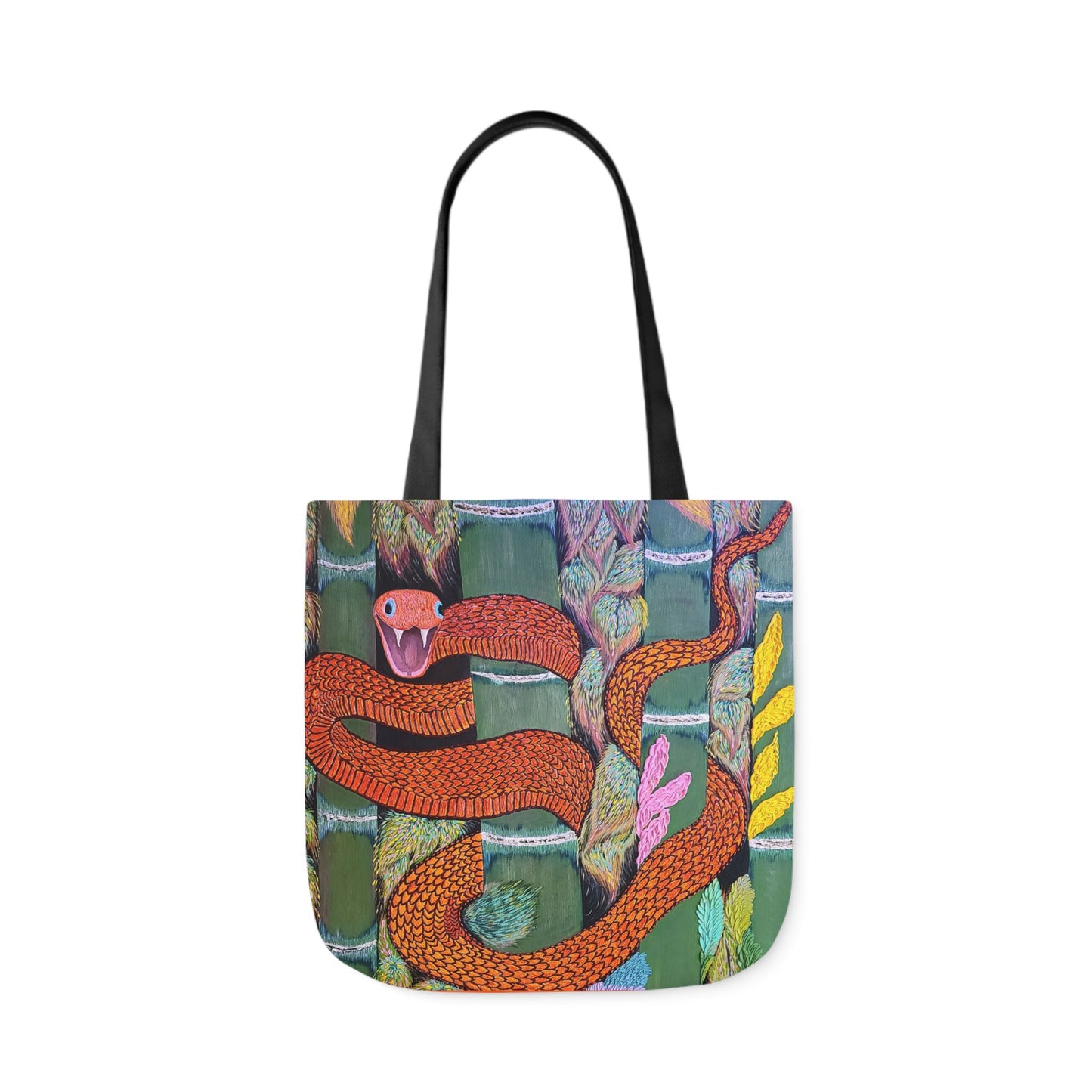Cold Blooded Snake Canvas Tote Bag