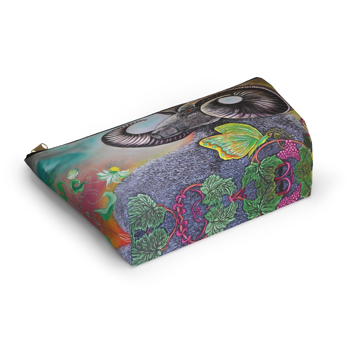 Ram and Butterfly Accessory Pouch