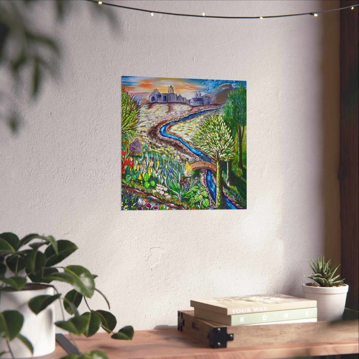 Garden Stream Matte Poster