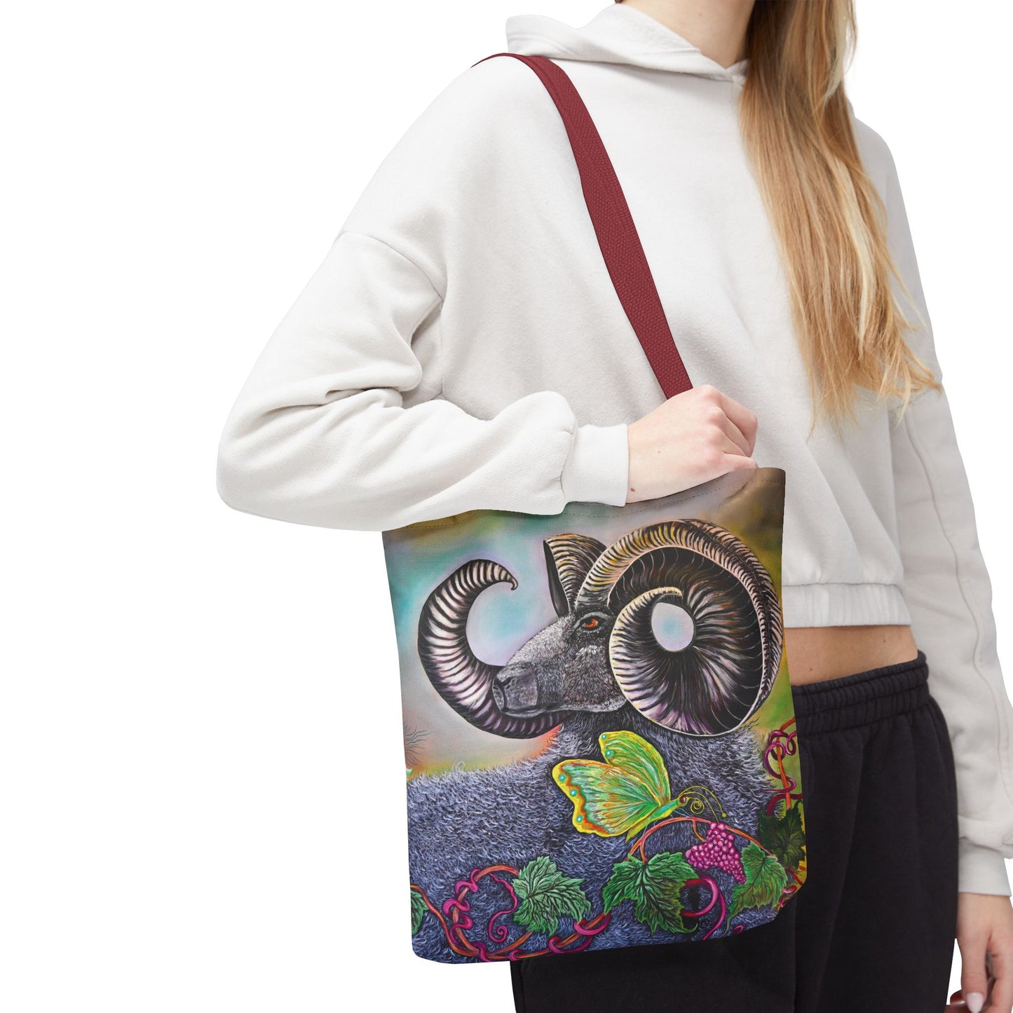 Artistic Ram Tote Bag