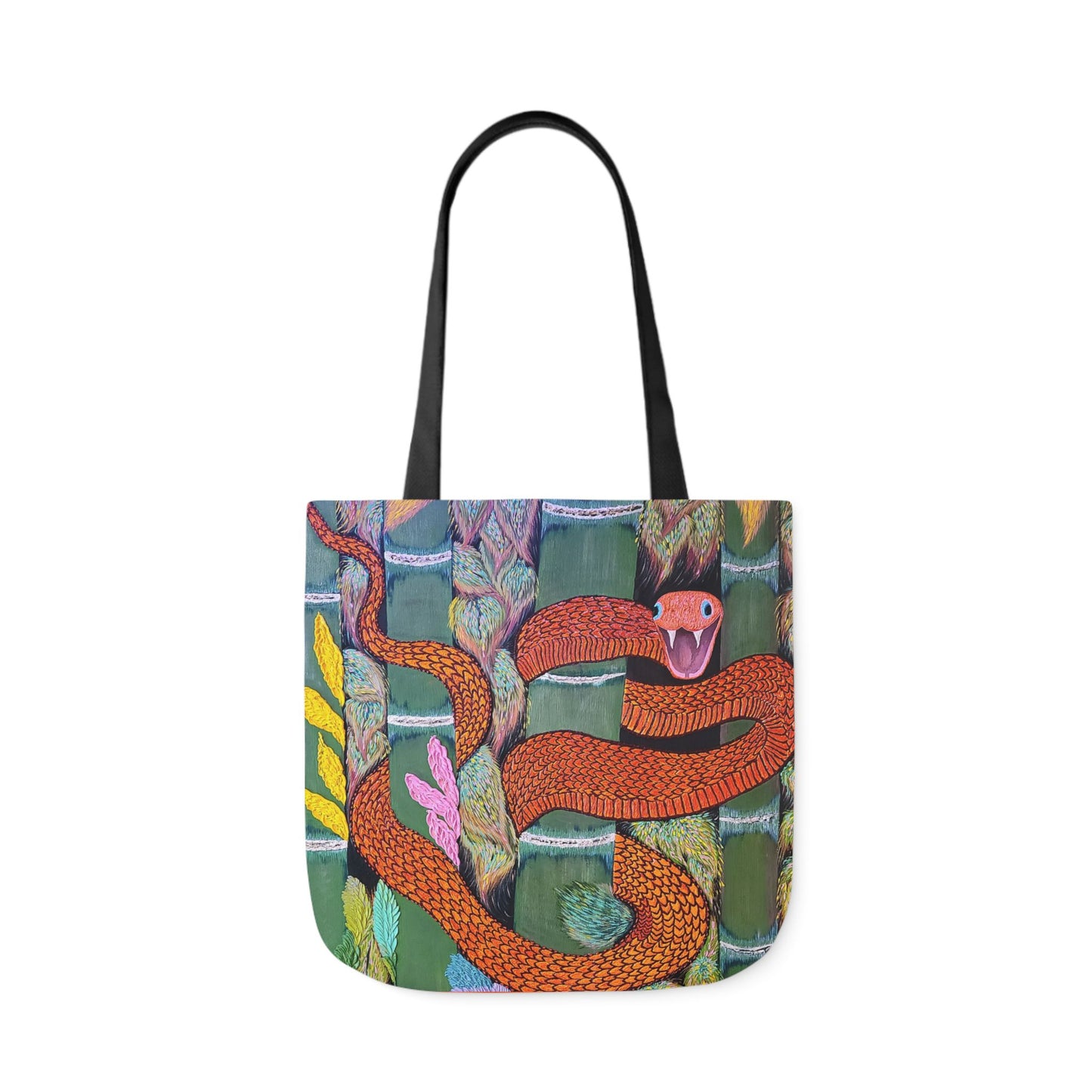 Cold Blooded Snake Canvas Tote Bag