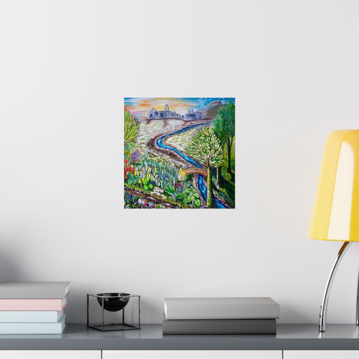 Garden Stream Matte Poster