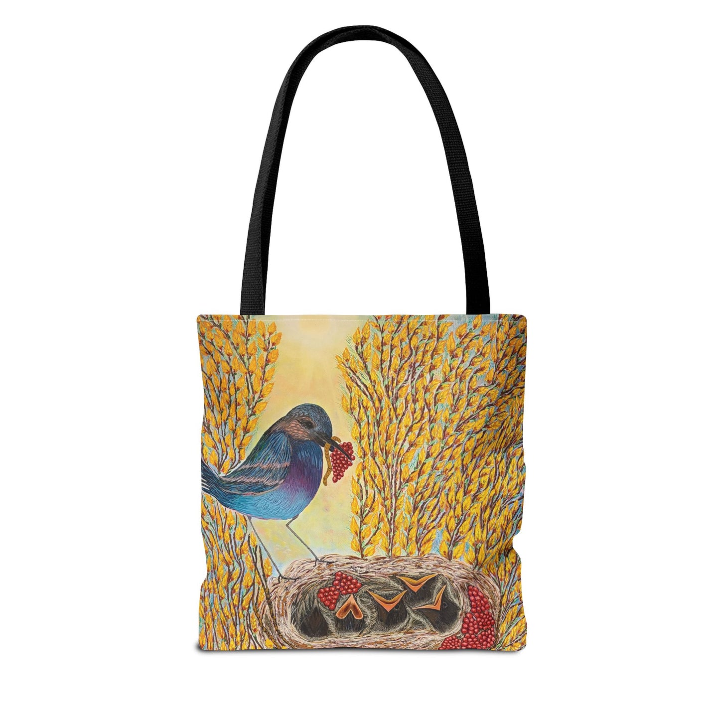 Bird Very Berry Tote Bag