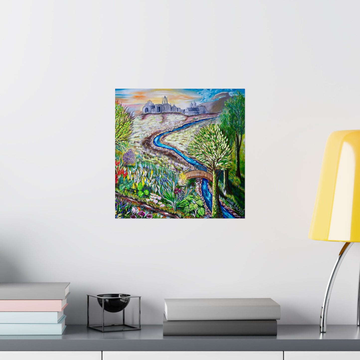 Garden Stream Matte Poster