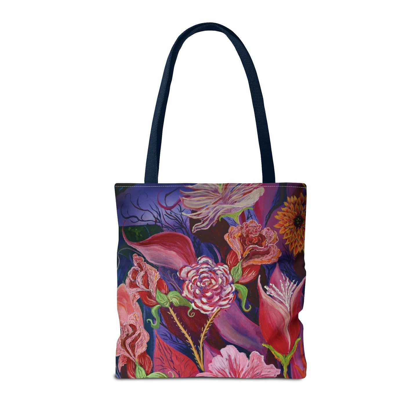 Nighttime Flowers Tote Bag