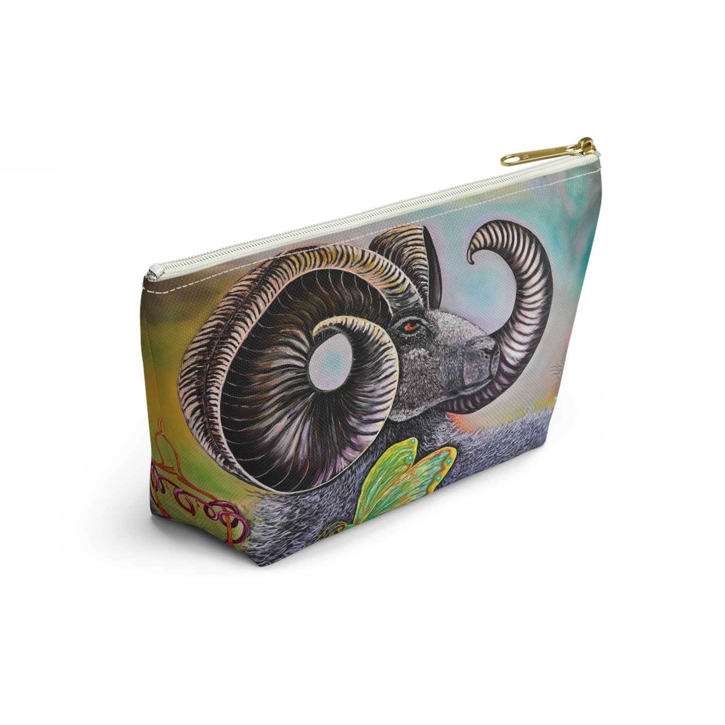 Ram and Butterfly Accessory Pouch