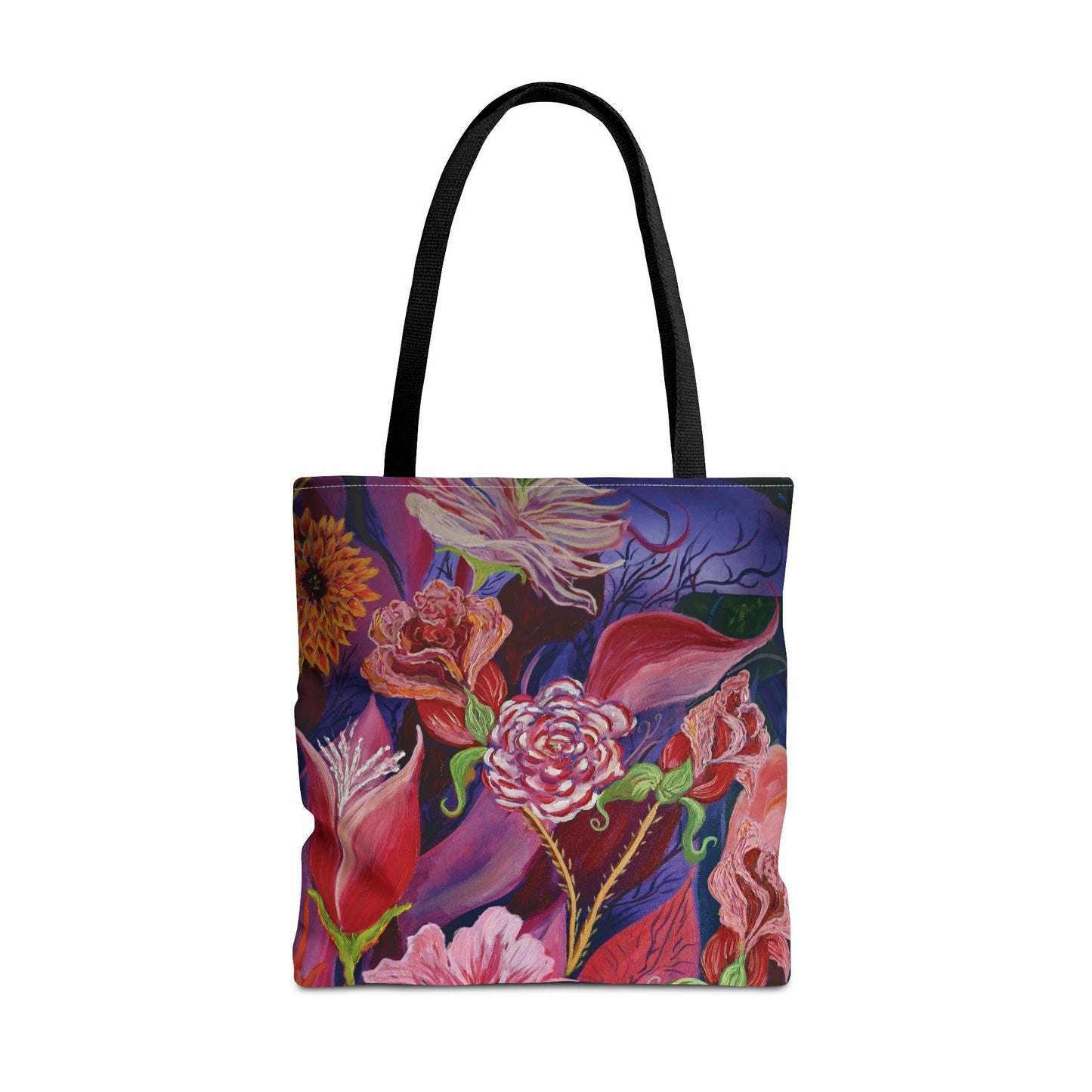 Nighttime Flowers Tote Bag