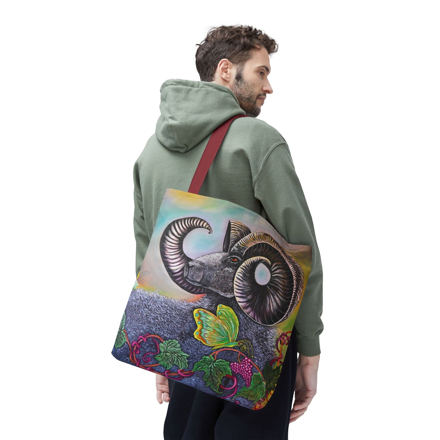 Artistic Ram Tote Bag