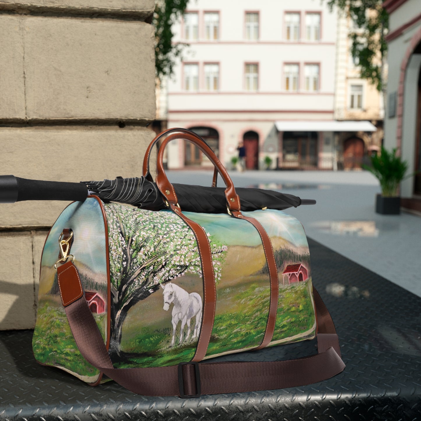 Horse & Ranch-Themed Duffel Travel Bag