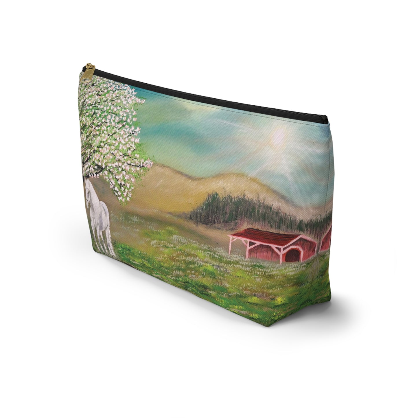 Equestrian-Themed Accessory Pouch