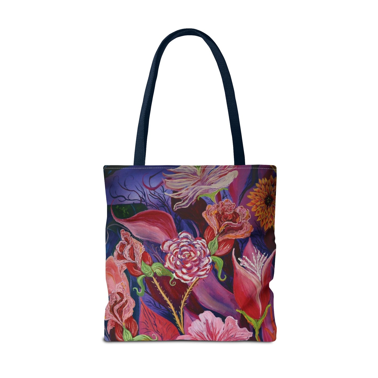Nighttime Flowers Tote Bag