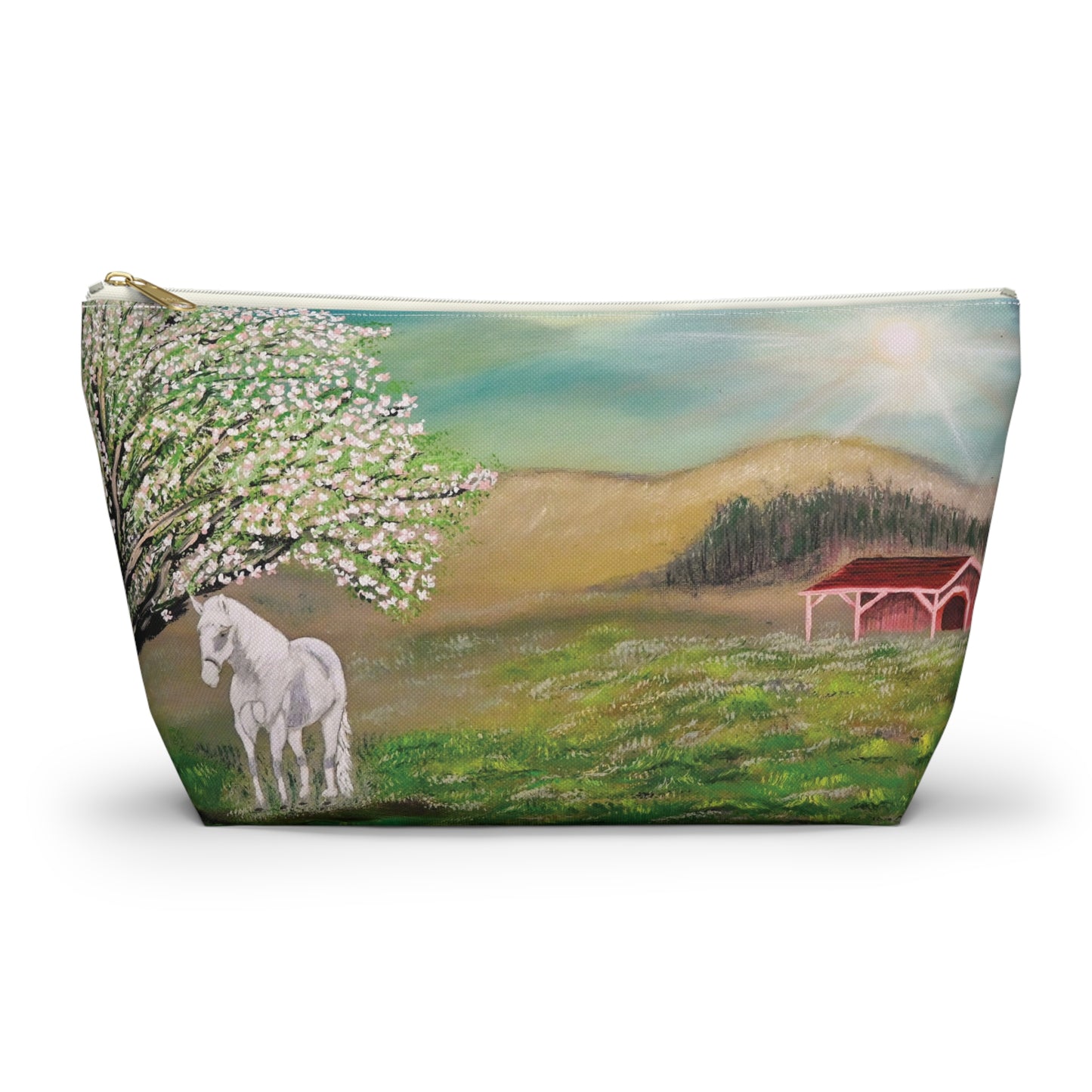 Equestrian-Themed Accessory Pouch