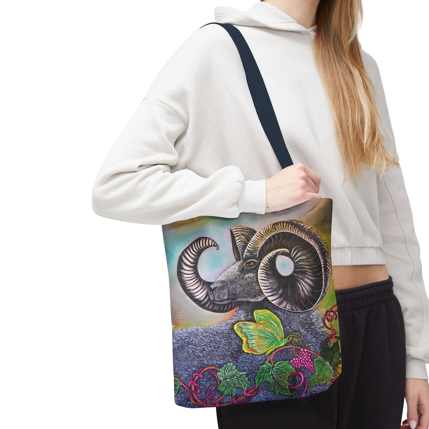 Artistic Ram Tote Bag