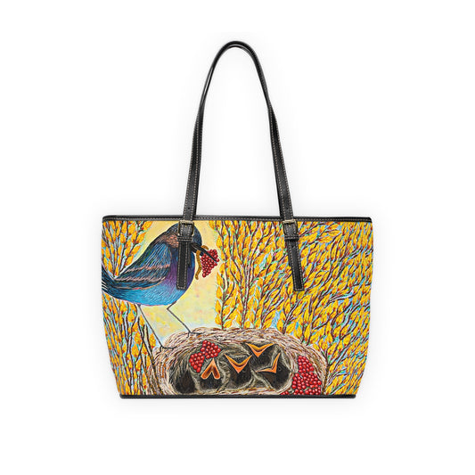 Bird Nest PU Leather Shoulder Bag