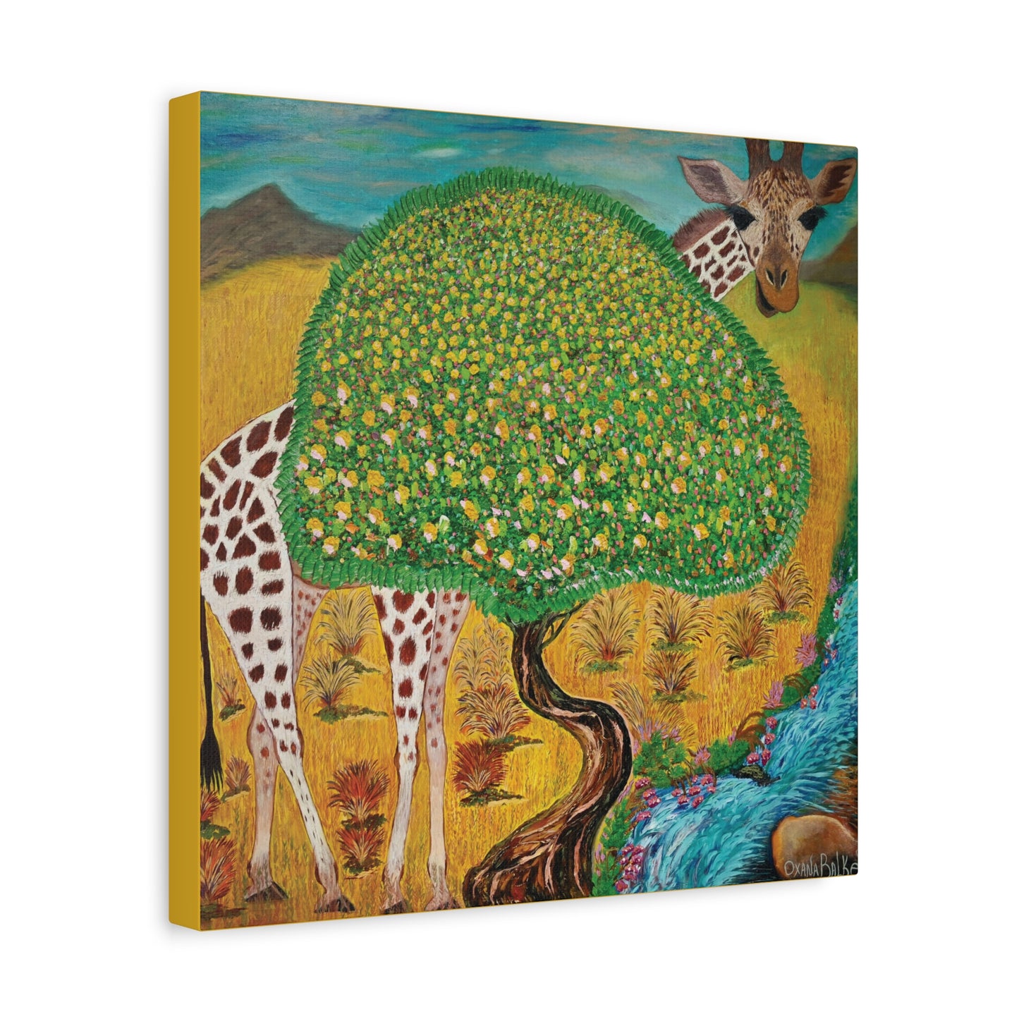Canvas Print - HAPPY GIRAFFE