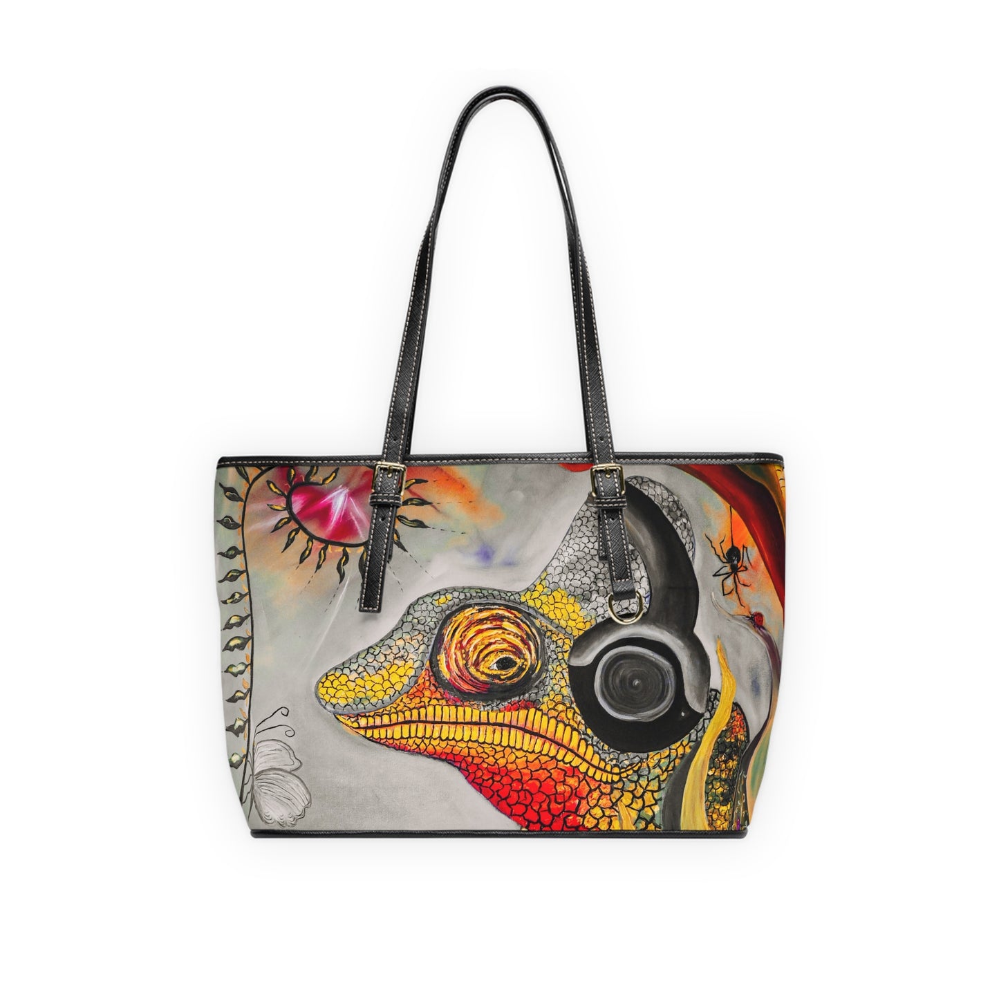 Chameleon's the Fearful Psyche PU Leather Shoulder Bag