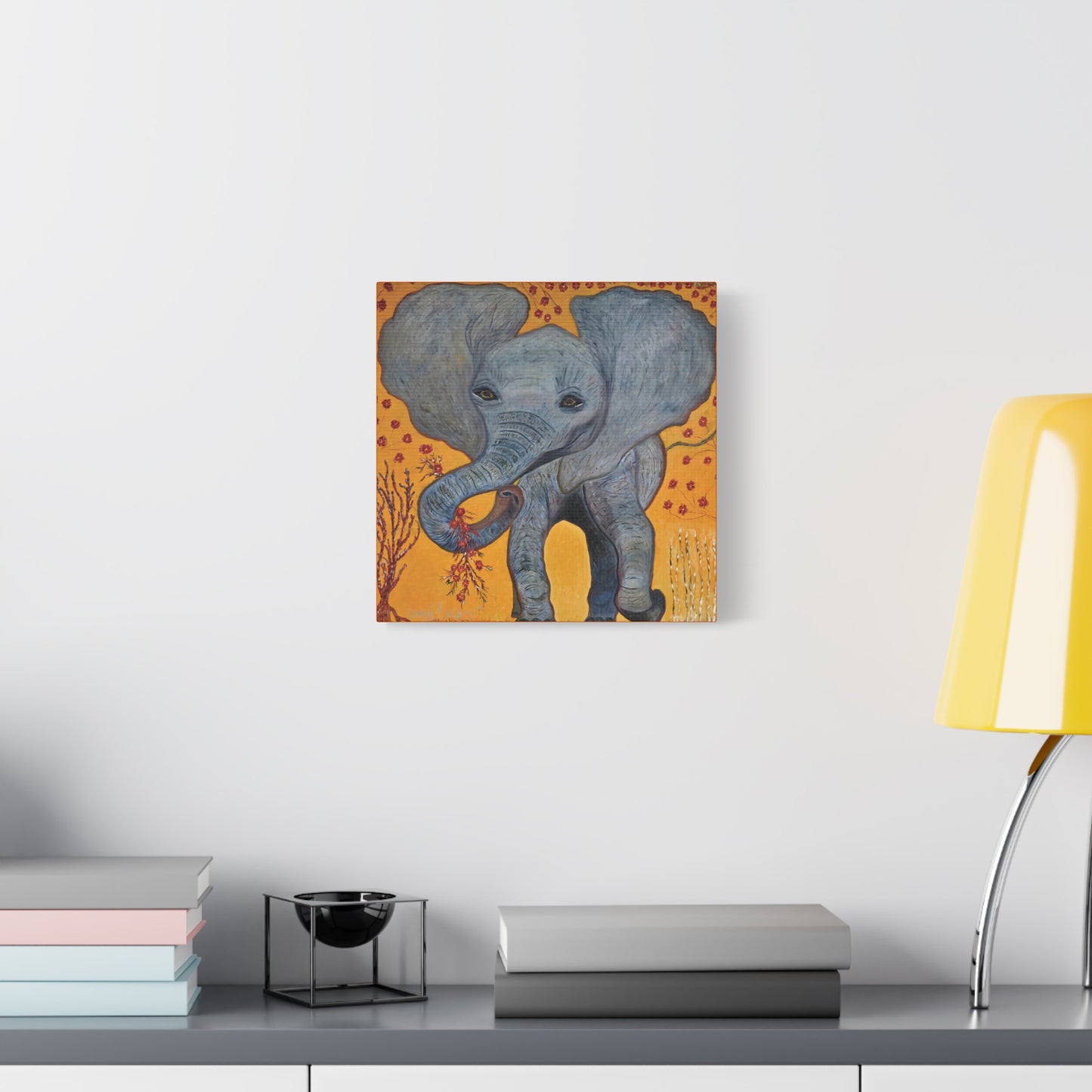 Canvas Print - HAPPY BABY ELEPHANT