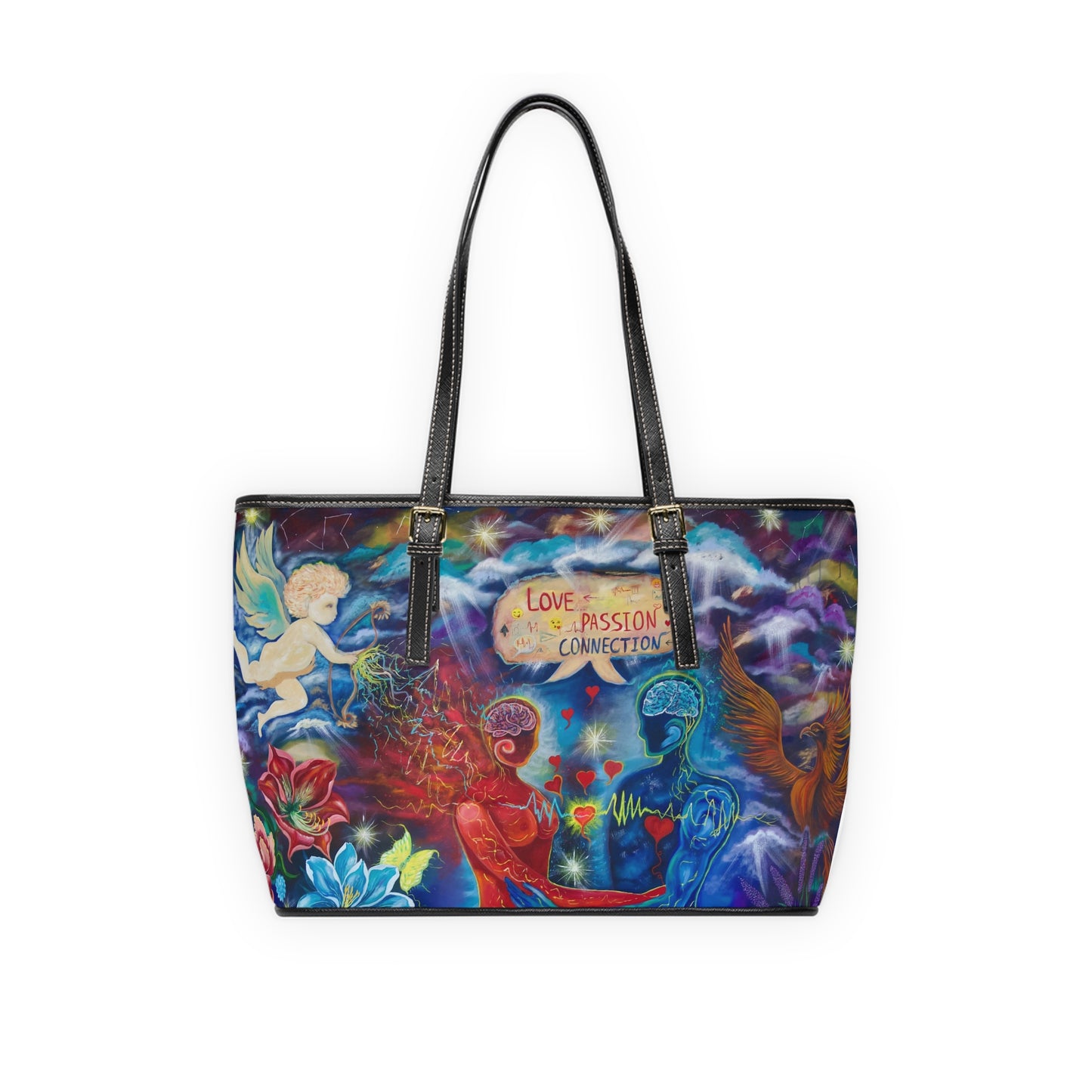 Love Passion Connection PU Shoulder Bag