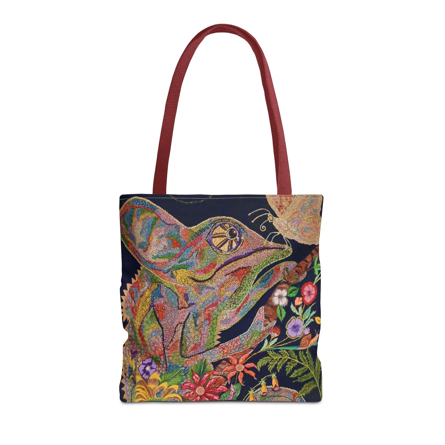 Chameleon and Butterfly Tote Bag