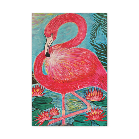 Canvas Print - PINK FLAMINGO