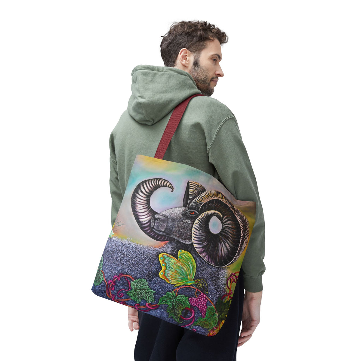 Artistic Ram Tote Bag