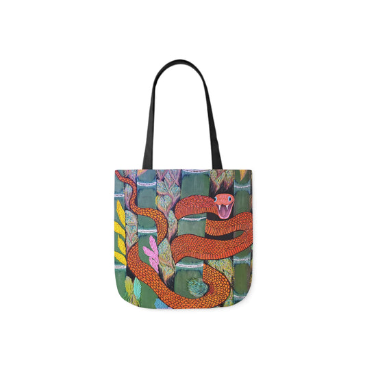 Cold Blooded Snake Canvas Tote Bag