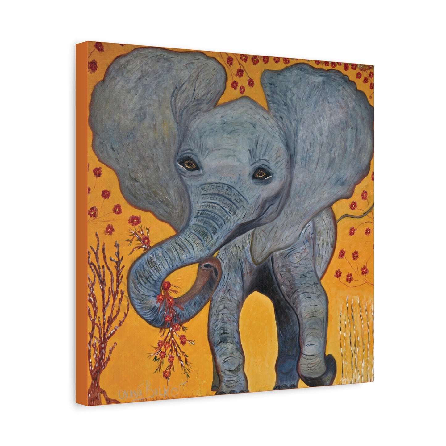 Canvas Print - HAPPY BABY ELEPHANT