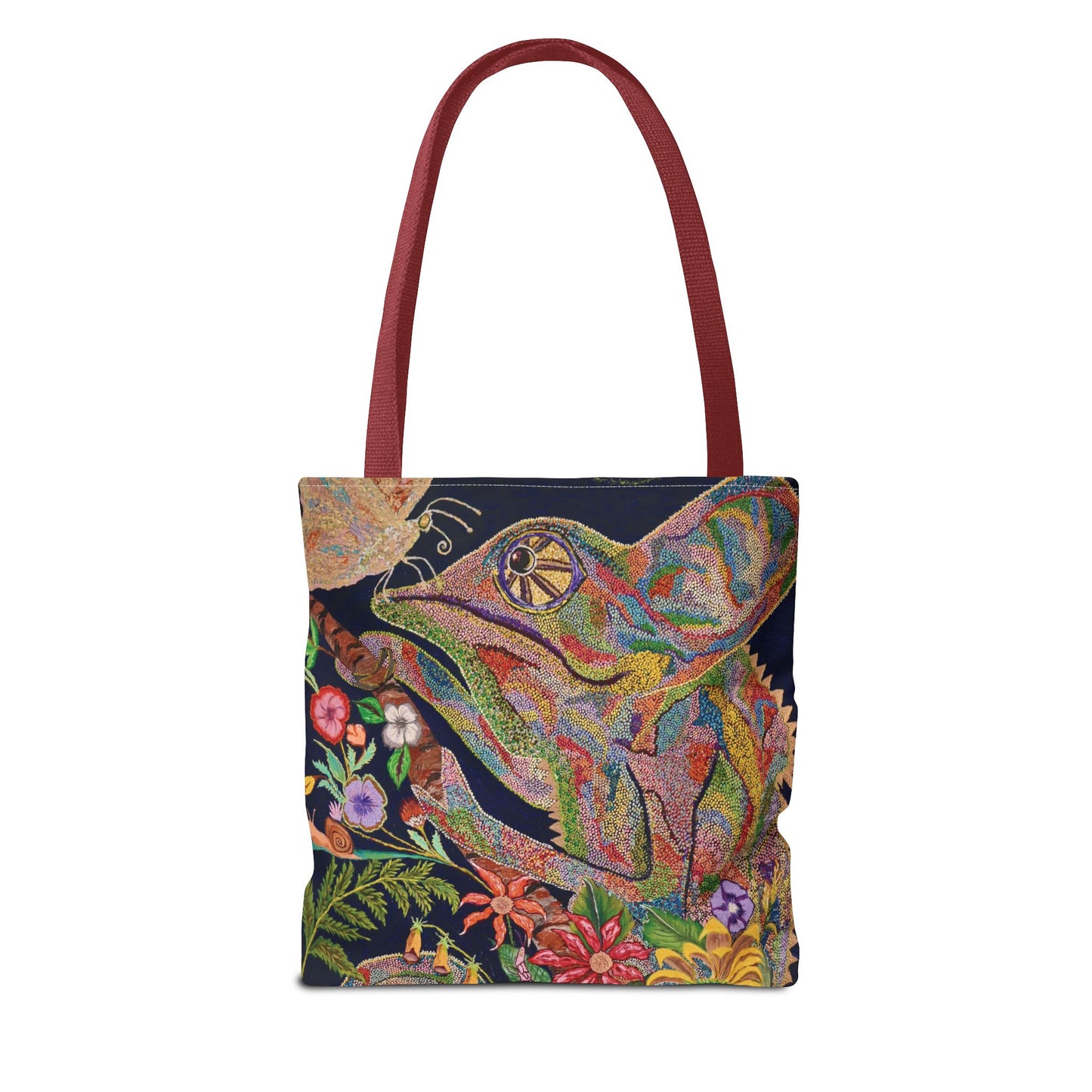 Chameleon and Butterfly Tote Bag