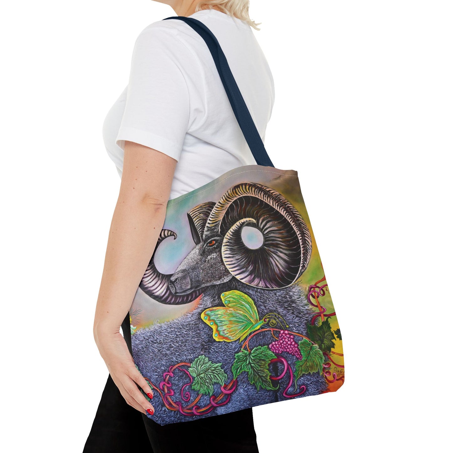 Artistic Ram Tote Bag