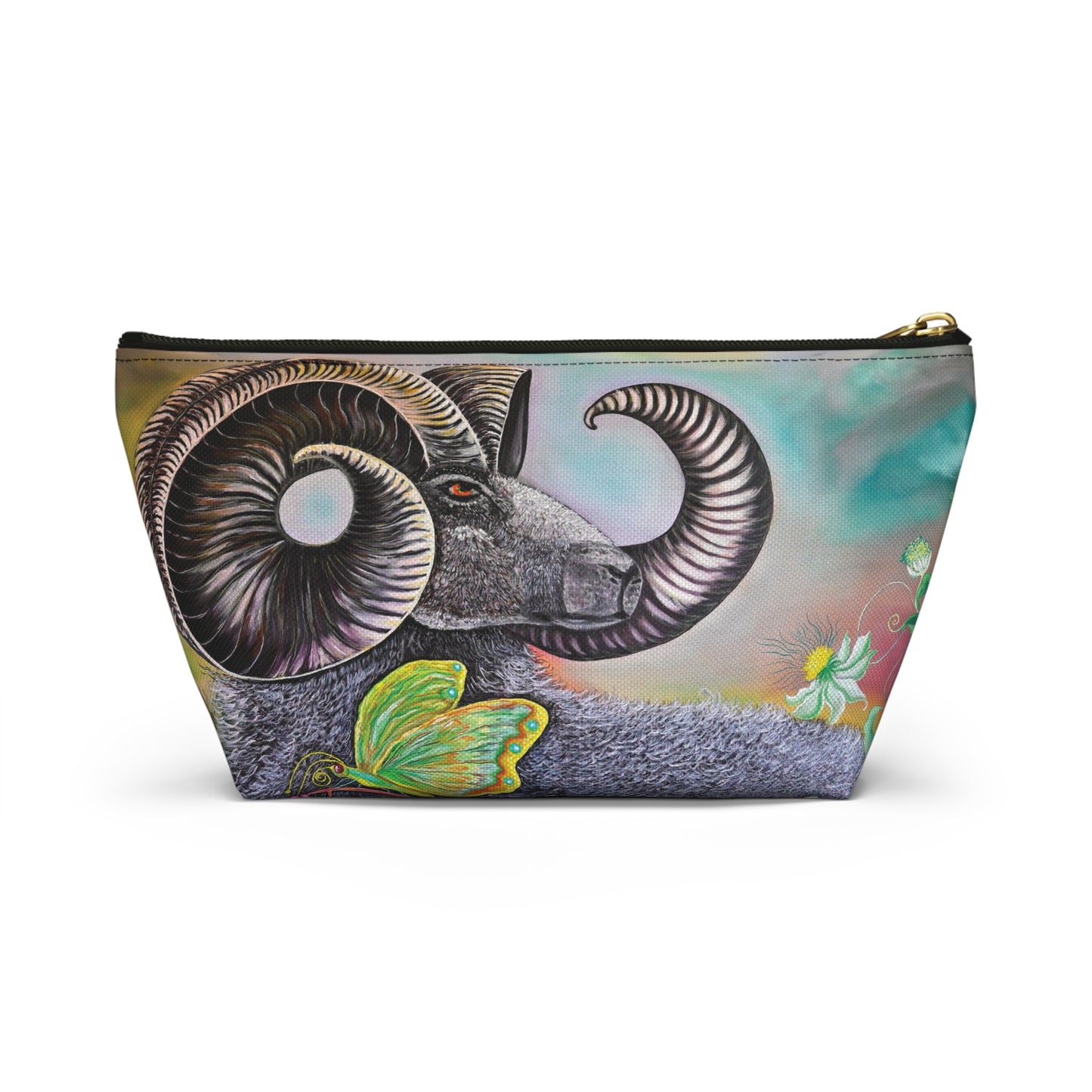 Ram and Butterfly Accessory Pouch
