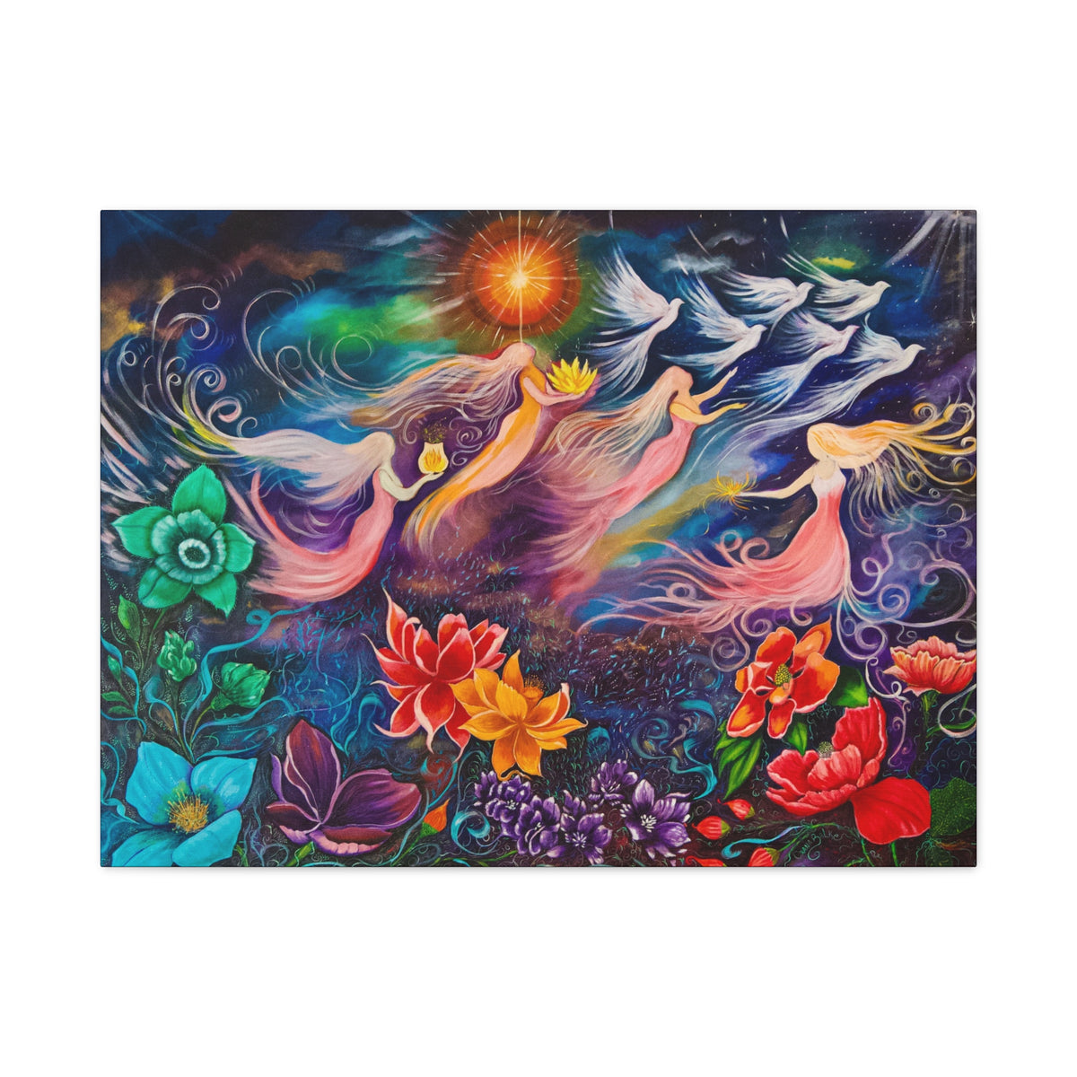 Canvas Print — She Who Carries the Sun